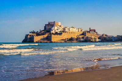 Peñíscola castle from the beach