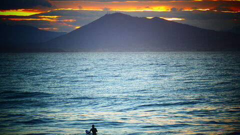 Surfing in Biarritz