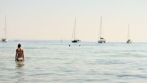 Going into the water