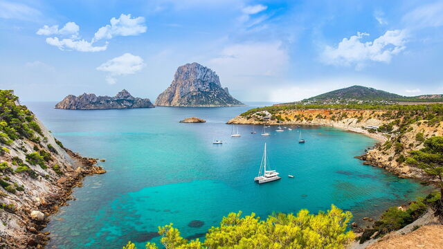 Coastline of Ibiza