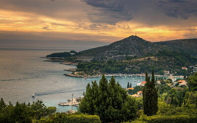 Sunset in Dubrovnik