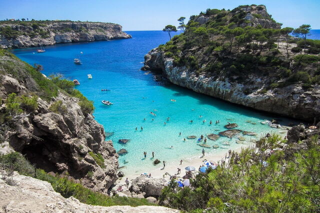 A beach in Mallorca