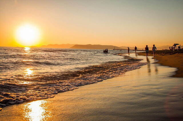 A beach in Latium