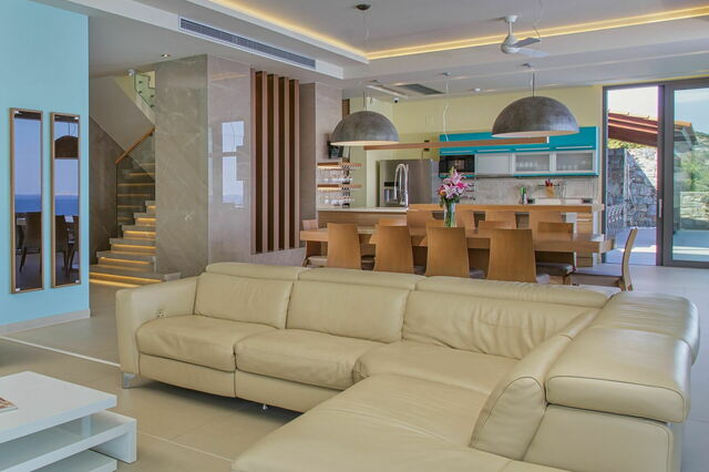 Amfitriti Luxury Villa, living room