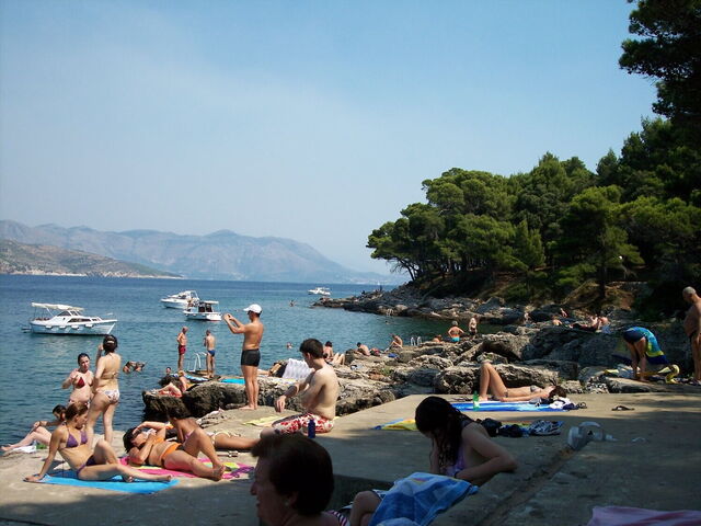 A beach on Lokrum