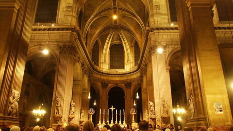 A church in a Parisian concert