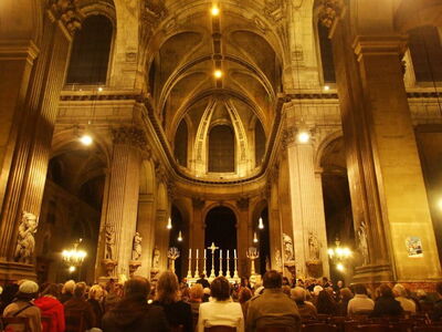 A church in a Parisian concert