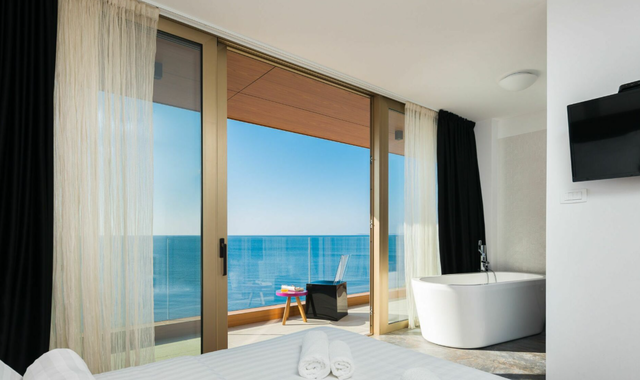 A bedroom at Villa Gloss