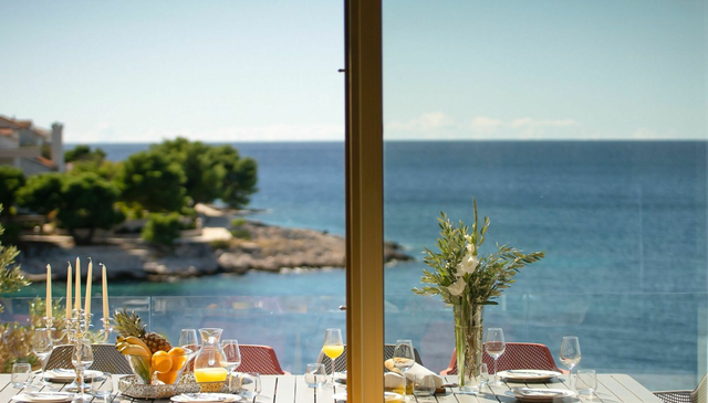 Dining views, Villa Gloss