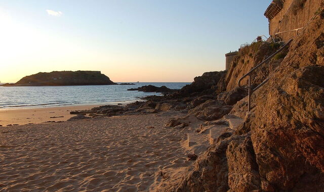 A beach in Saint Malo