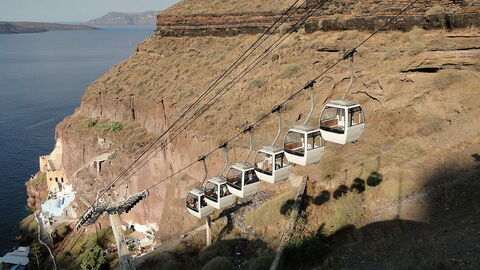 Santorini Cable Car, Greece