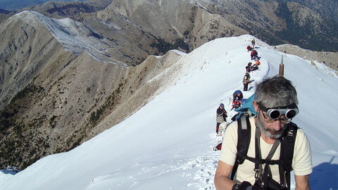 Ascent on Mount Taygetos