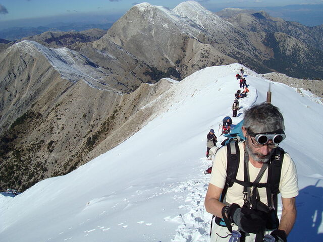 Ascent on Mount Taygetos