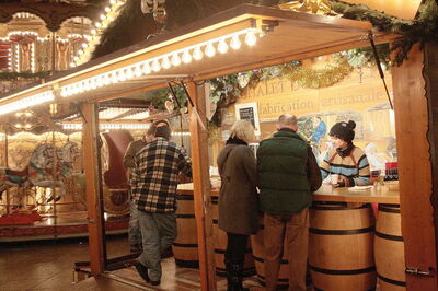 A Christmas market in Avignon