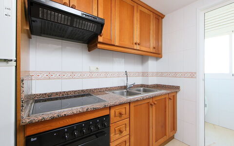 Gemelos: Countertop, Cabinetry, Property, Furniture, Kitchen Appliance, Kitchen, Kitchen Stove, Wood, Home Appliance, Lighting