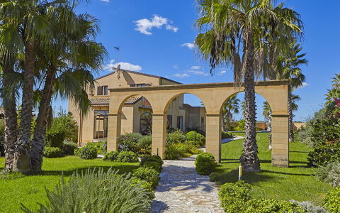 Bel Villa: Sky, Plant, Cloud, Building, Tree, Vegetation, Land Lot, Door, Window, Natural Landscape