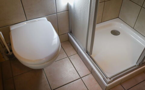 Edelweiss: Brown, Plumbing Fixture, Bathroom, Flooring, Toilet, Floor, Rectangle, Plumbing, Line