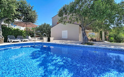 Vinka: Blue, Swimming Pool, Outdoor Furniture, Resort, Shade, Estate, Leisure, Landscaping, Chair, Hotel