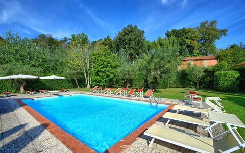 Villa Fiamma: Water, Sky, Cloud, Property, Plant, Swimming Pool, Azure, Rectangle, Shade, Chair