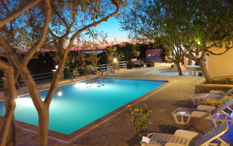 Villa Luka: Water, Plant, Furniture, Property, Swimming Pool, Chair, Nature, Azure, Sky, Tree