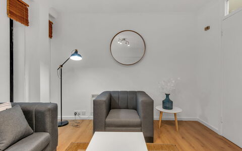 Globe View: Furniture, Interior Design, Flooring, Wall, Floor, Couch, Wood, Living Room, Home, Room