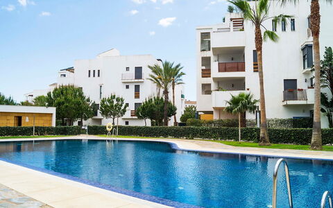 Alamar: Water, Sky, Building, Cloud, Plant, Property, Window, Tree, Swimming Pool, House