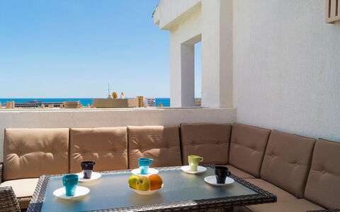 Alamar: Couch, Table, Sky, Furniture, Azure, Tableware, Interior Design, Outdoor Furniture, Building, Studio Couch