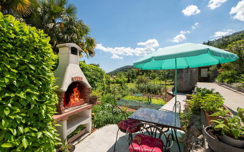 Nada: Sky, Plant, Cloud, Property, Green, Flowerpot, Azure, Umbrella, Outdoor Furniture, Tree