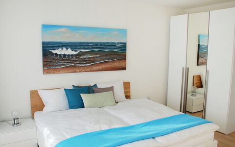 Locarno 75: Furniture, Property, Building, Comfort, Blue, Azure, Wood, Bed Frame, Pillow, Textile