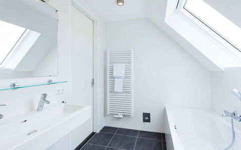 Noordwijk 710: Mirror, Property, Building, Sink, Plumbing Fixture, Bathroom, Tap, Wood, Interior Design