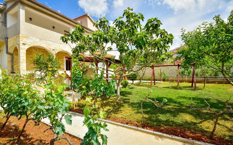Zadar Sukošan 120: Sky, Plant, Cloud, Building, Tree, Land Lot, Window, Vegetation, Architecture, Shade