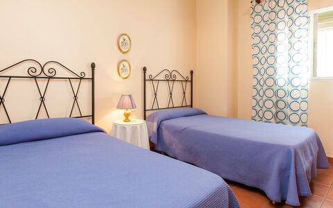 Villa Laura: Bedroom, Bed, Furniture, Room, Bed Sheet, Property, Bed Frame, Wall, Interior Design, Mattress