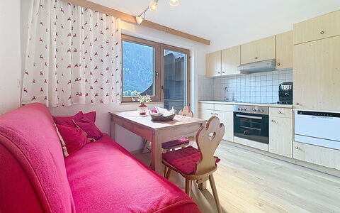 Aschau im Zillertal 495: Furniture, Interior Design, Ceiling, Room, Home, Apartment, Wood Flooring, Chair, Living Room, Wood Stain