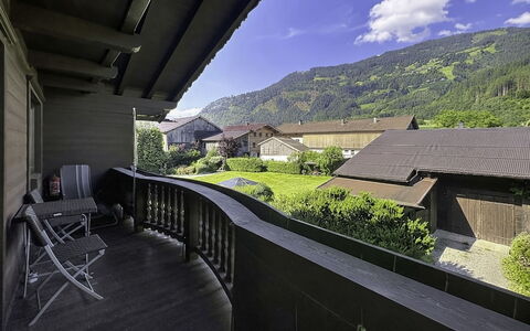 Aschau im Zillertal 495: Balcony, Shade, Porch, Yard, Eco Hotel, Villa, Mountain Village, Courtyard, Hacienda, Backyard