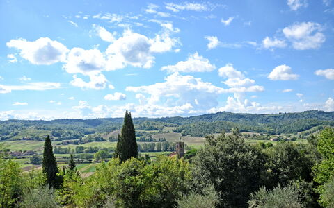 Il Fienile Di Giovanna: Sky, Nature, Natural Landscape, Vegetation, Cloud, Tree, Hill, Cumulus, Horizon, Landscape