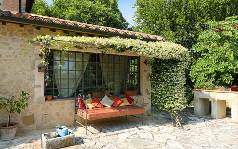 Oasis: Plant, Building, Property, Window, Table, Shade, Tree, House, Sky, Architecture