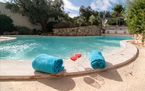 Salento Luxury Retreat: Water, Plant, Sky, Swimming Pool, Cloud, Blue, Azure, Tree, Leisure, Aqua