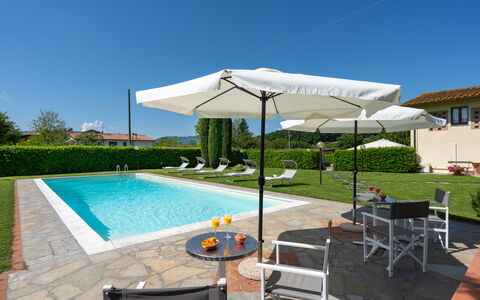 Villa Del Borgo: Swimming Pool, Outdoor Furniture, Umbrella, Furniture, Resort, Sunlounger, Chair, Shade, Eco Hotel, Outdoor Table