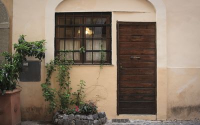 Diamonds & Rust: Door, Property, Building, Facade, Wall, House, Architecture, Arch, Window, Real Estate