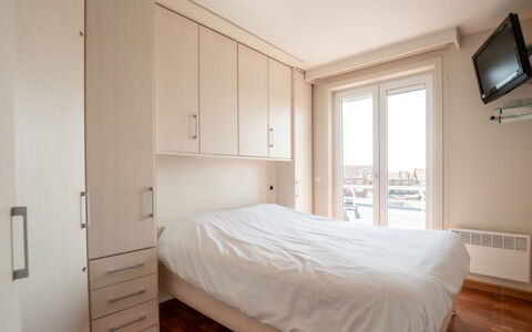 Lautrec 304 with Balcony: Building, Furniture, Cabinetry, Comfort, Wood, Lighting, Interior Design, Shade, Bed Frame, Window