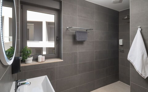 Villa Fasana: Interior Design, Bathroom, Plumbing Fixture, Flooring, Wall, Floor, Tap, Sink, Plumbing, Home
