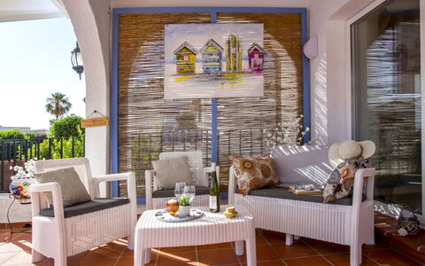 Villa Moreana: Table, Plant, Couch, Furniture, Property, Houseplant, Wood, Living Room, Comfort, Flowerpot