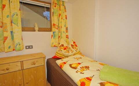Wieser: Room, Property, Interior Design, Yellow, Orange, Bedroom, Furniture, Curtain, Bed, Textile