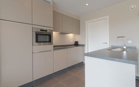 Solis with Balcony: Cabinetry, Countertop, Property, Sink, Building, Kitchen Stove, Tap, Kitchen Appliance, Kitchen, Wood