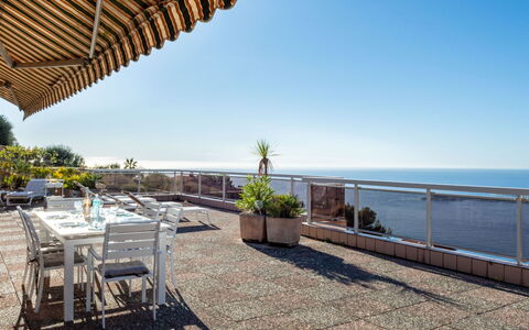 Eze 100: Plant, Water, Sky, Property, Table, Flowerpot, Chair, Seaside Resort, Outdoor Furniture, Building