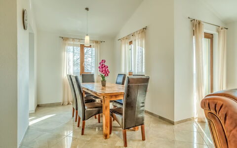 Poreč Tar 103: Room, Property, Furniture, Floor, Interior Design, Building, Dining Room, House, Table, Yellow