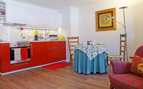 Chesa Rossa: Room, Furniture, Floor, Property, Interior Design, Yellow, Building, House, Wood Flooring, Laminate Flooring