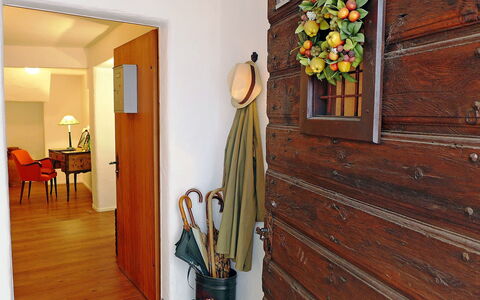 Chesa Rossa: Property, Room, Hardwood, Floor, House, Wood, Wood Flooring, Interior Design, Door, Wall