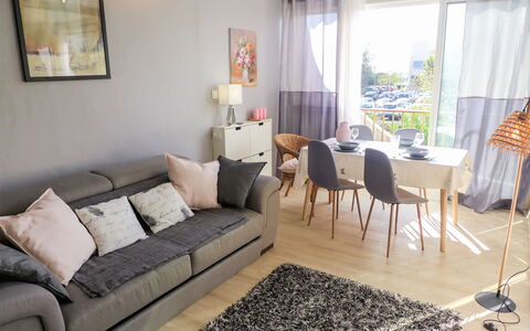 Les Jardins du Vidourle: Living Room, Furniture, Property, Room, Interior Design, Couch, Floor, Coffee Table, Yellow, Building
