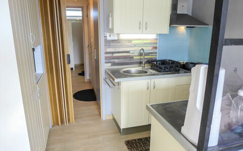 Les Jardins du Vidourle: Room, Property, Countertop, Furniture, Kitchen, Floor, Building, House, Interior Design, Cabinetry